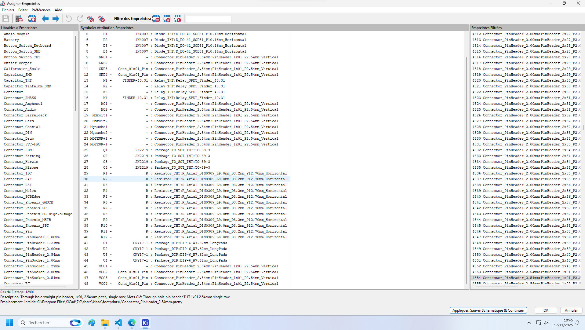 Empreinte de la carte moteur de Dylan